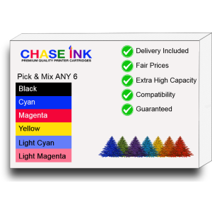 Mix ANY 6 - Compatible Epson T048 Ink Cartridges