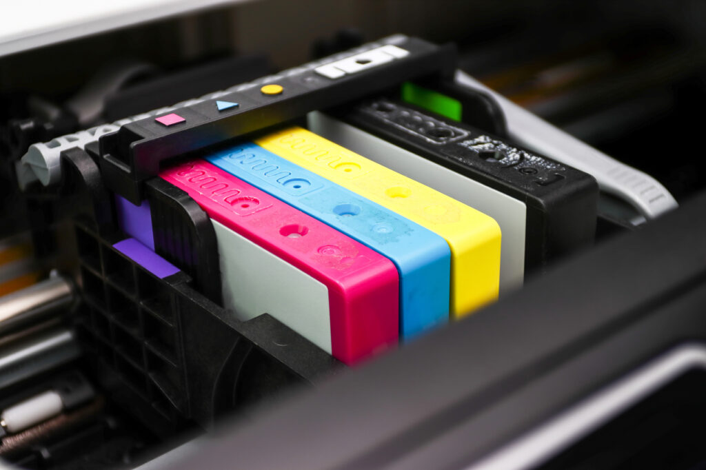 colorful ink cartridges