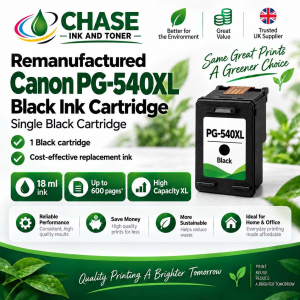Remanufactured Canon PG-540XL Black Ink Cartridge Multipack